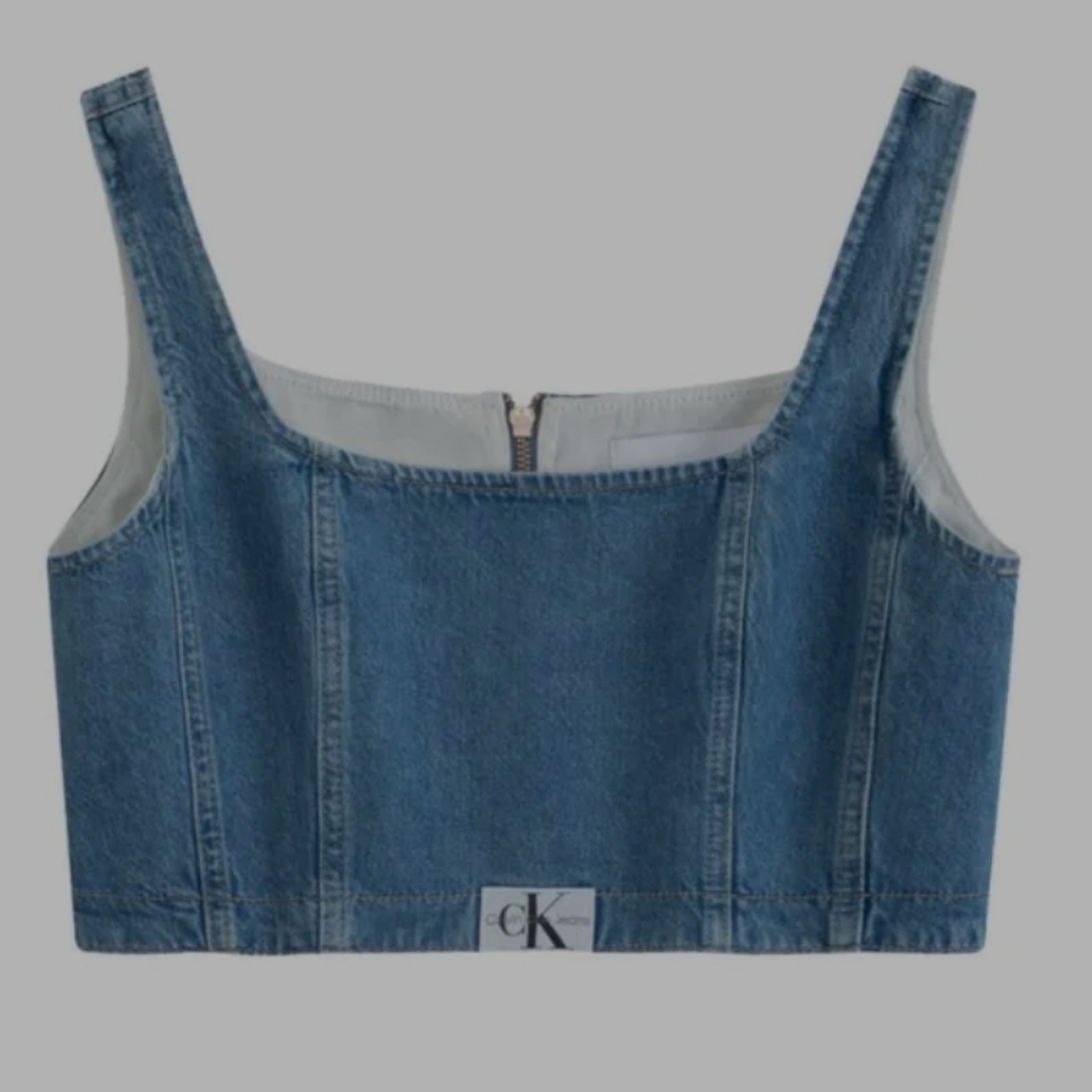 Calvin Klein Denim Crop Top